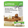Protein Bites package featuring crunchy caramel vanilla flavor with fun-size treats by Herbalife Nutrition.