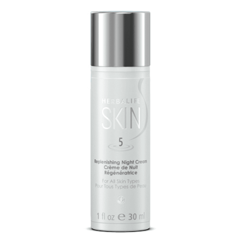 Herbalife SKIN Replenishing Night Cream in a 1 oz bottle for luxurious overnight hydration.