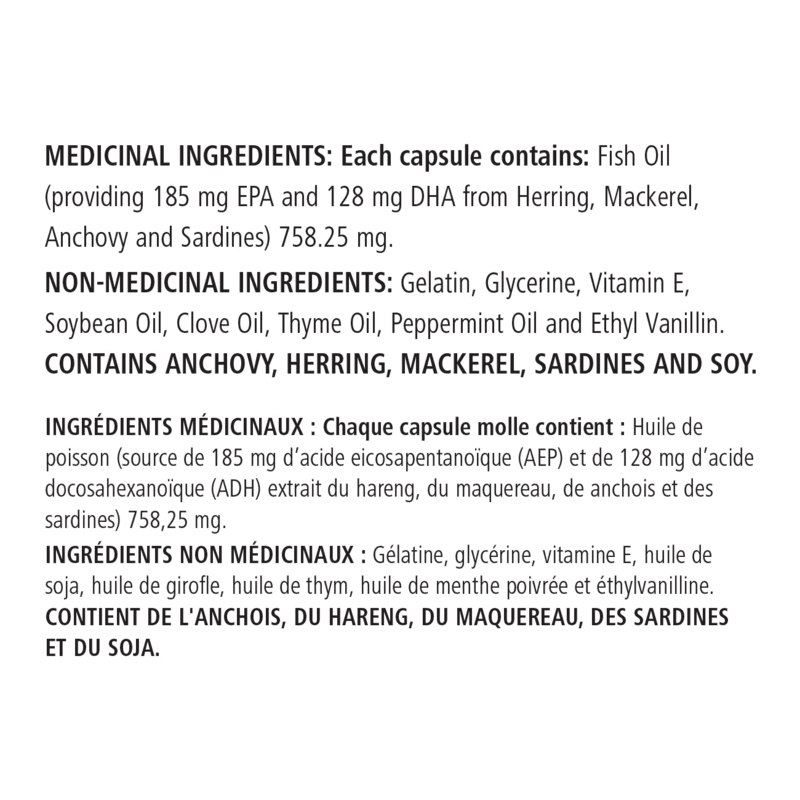Herbalifeline softgels contain Omega-3 fatty acids, supporting cardiovascular health with EPA and DHA.
