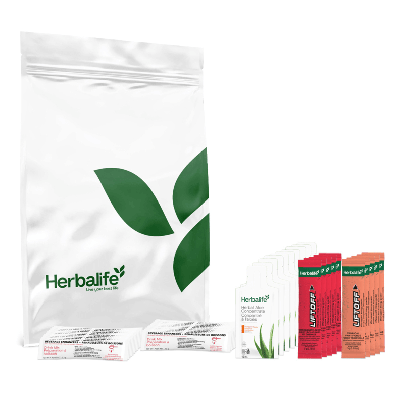 Pick Me Up Collection featuring Herbalife products in an On-the-Go format for a refreshing energy boost.