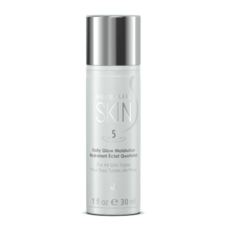 Herbalife SKIN Daily Glow Moisturizer for all skin types in 30ml bottle with hydrating properties.