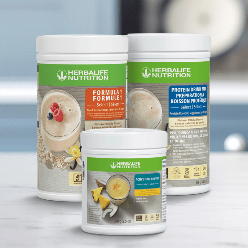 Nutrition Companion Select Herbalife products featuring Natural Vanilla flavour for effective weight loss and wellness support.