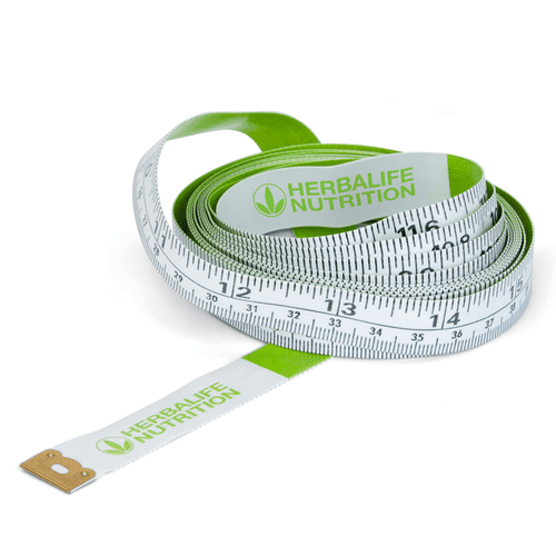 Fabric Tape Measure: Set of 10 featuring Herbalife Nutrition branding, a flexible synthetic fabric design for easy measurement.