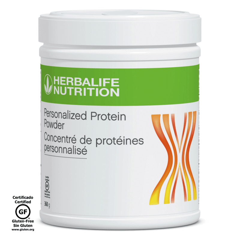 Personalized Protein Powder container by Herbalife Nutrition, designed to support muscle maintenance and health goals.